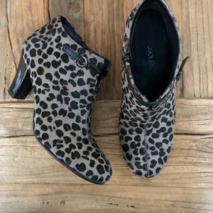 Animal Print Booties